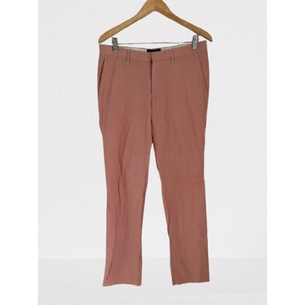 JOHN BARRITT Pants Cotton Pink White Pinstripes Trousers Size 50 IT/ 34 US